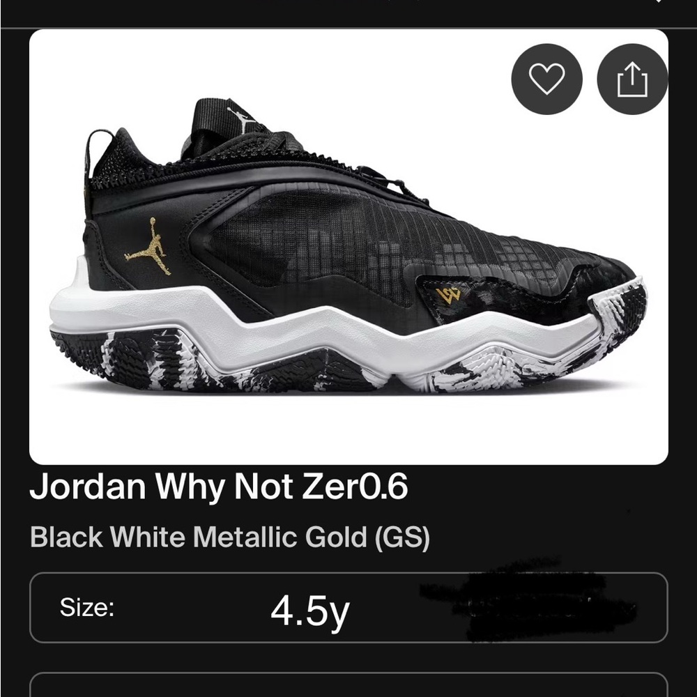 Jordan NIB WhyNot ZER0.6 Sneakers